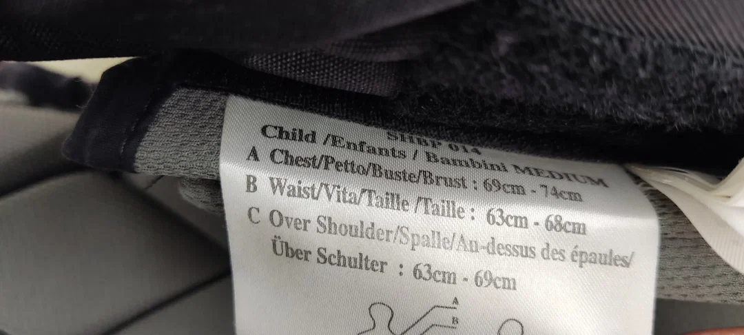 Rücken Protektor Kinder schwarz Gr. M  – Bild 6