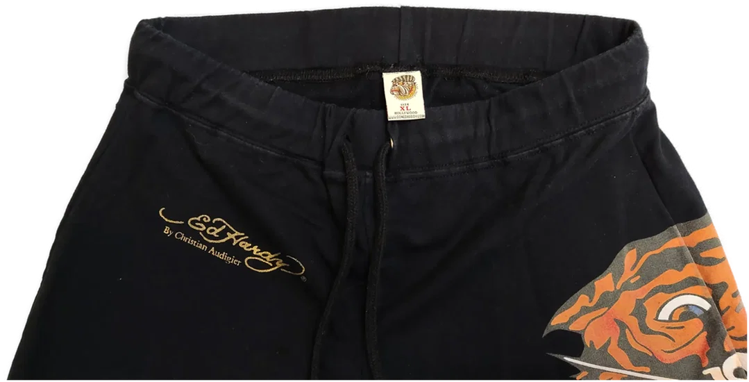 Ed Hardy Damen Jogginghose mit Logo schwarz Gr. XL – Bild 3