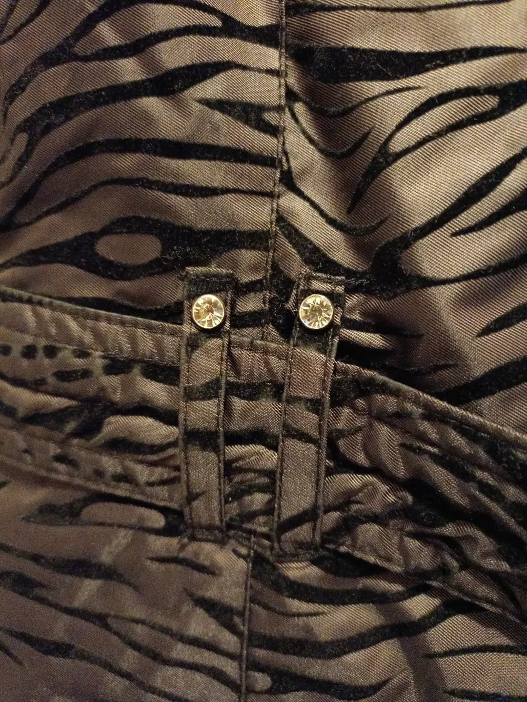 Safine by Etirel Damen Winterjacke braun-schwarz Gr. 38 - Hochwertige gestreifte Winterjacke – Bild 6