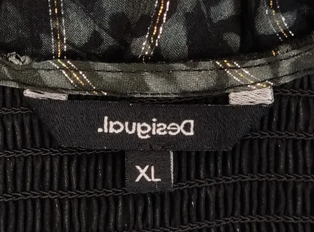 Desigual Damen Maxikleid schwarz mit Schmetterlinge Gr. XL – Bild 3