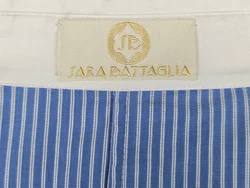 SARA BATTAGLIA Damen Bluse, blau/weiß -Gr. M - Bild 8