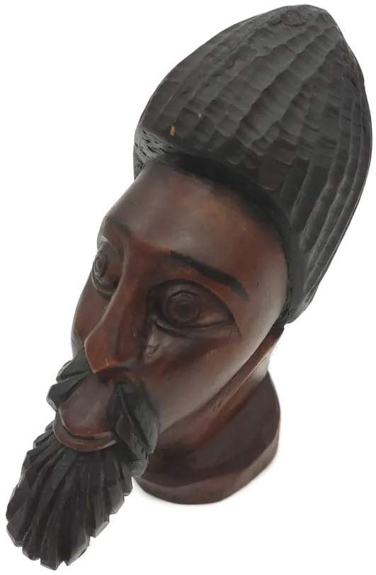 Afrikanische Holzbüste Braun - Bild 4