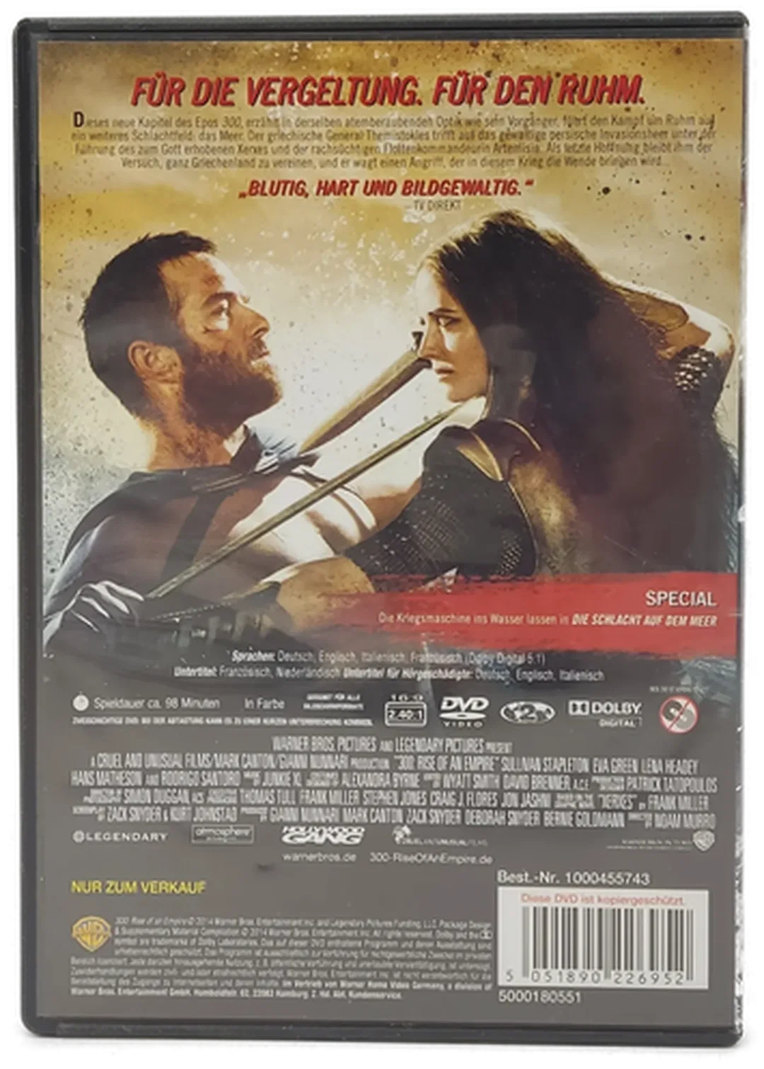 DVD "300 - Rise of an Empire" mit Sullivan Stapleton und Eva Green – Bild 2