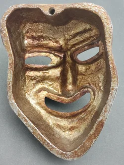 Kleine Metallmaske Wanddeko | Ethno-Charme - Bild 3