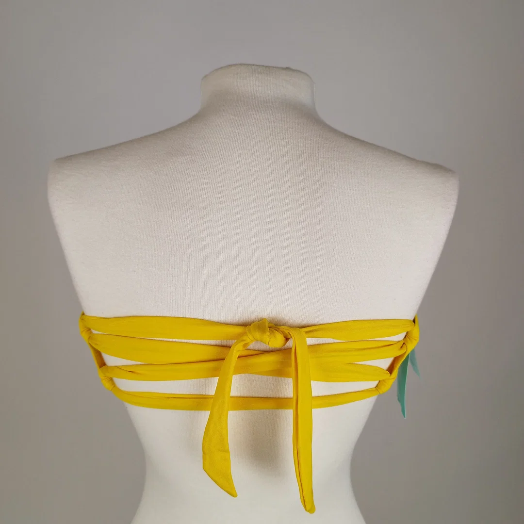 H&M Bade-Top - Gr. 38 / gelb – Bild 3