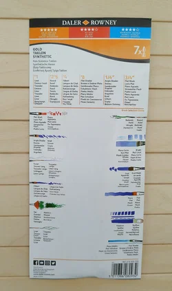 Pinselset Daler & Rowney, 7-tlg. Synthetik | Wie Neu – Vorschau 2