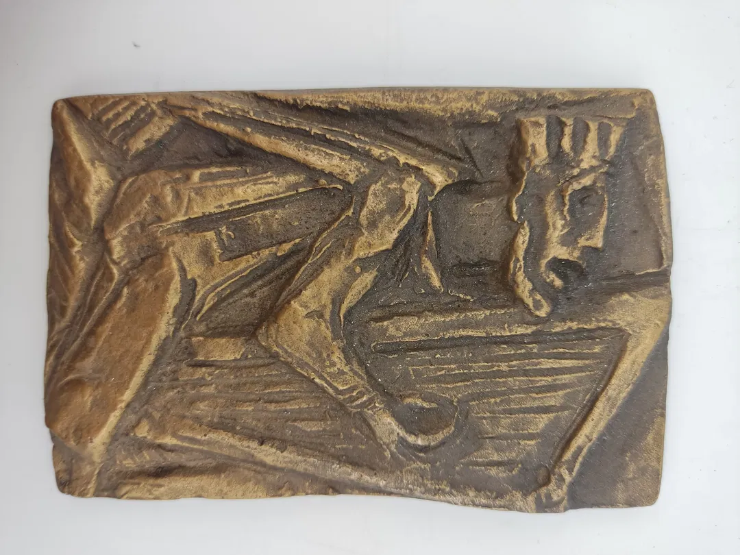 Messing Wandbild von Joseph Krautwald - Bild 1