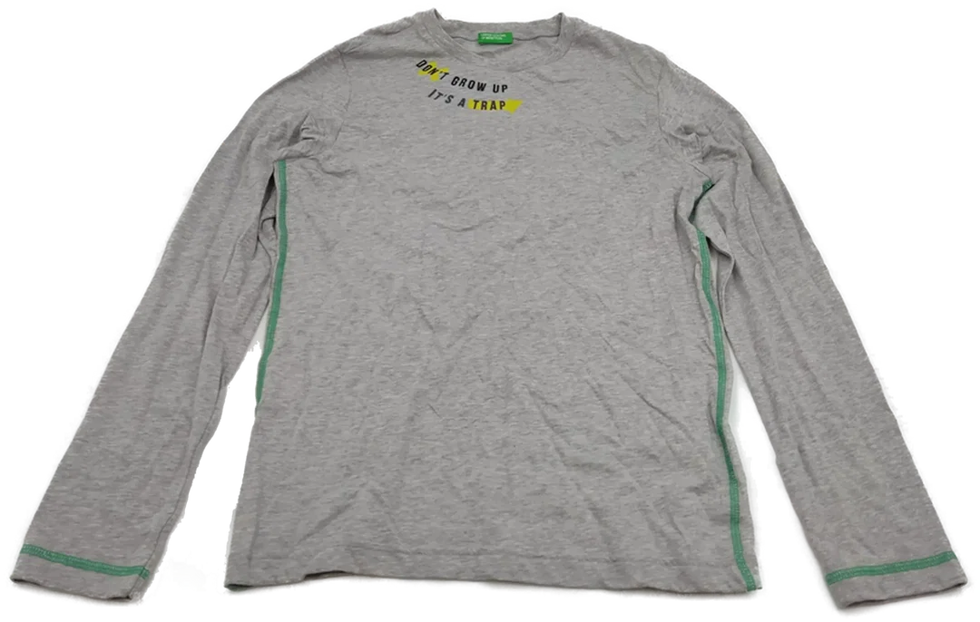 United Colors of Benetton Kindershirt grau Gr. 2XL – Bild 1