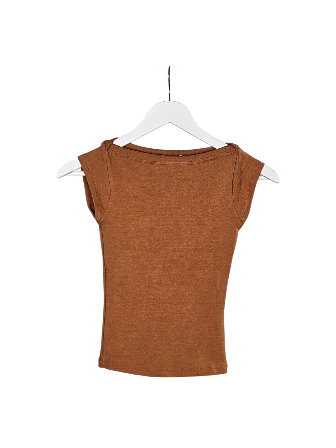 ZARA Damen Top, ziegelbraun - Gr. S / 36 - Bild 4