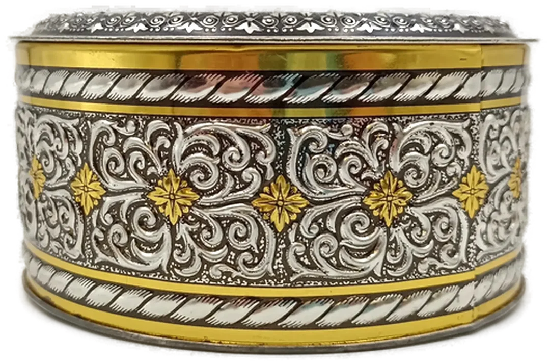 Vintage Hubertus Klieber Dose (Modell 290/2) – Oval mit romantischem Liebespaar – Bild 3