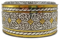 Vintage Hubertus Klieber Dose (Modell 290/2) – Oval mit romantischem Liebespaar – Vorschau 3