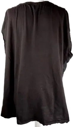 T-Shirt 'Yessica', ärmelos mit Rundhalsausschnitt, schwarz mit Silberpünktchen, Größe XL - Bild 3