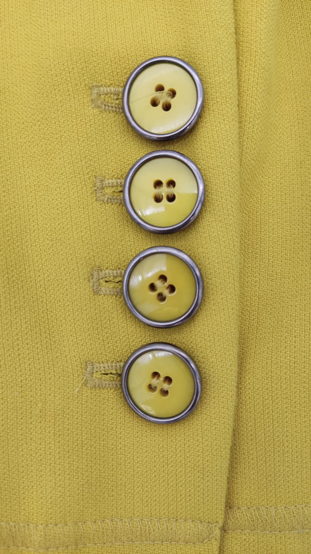 Jones, Damen Blazer casual, senf-gelb mit modischen Metallknöpfen - Gr. 36 – Bild 5