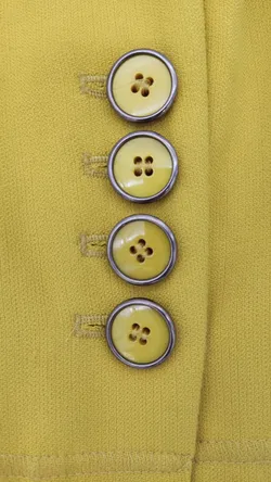 Jones, Damen Blazer casual, senf-gelb mit modischen Metallknöpfen - Gr. 36 - Bild 5