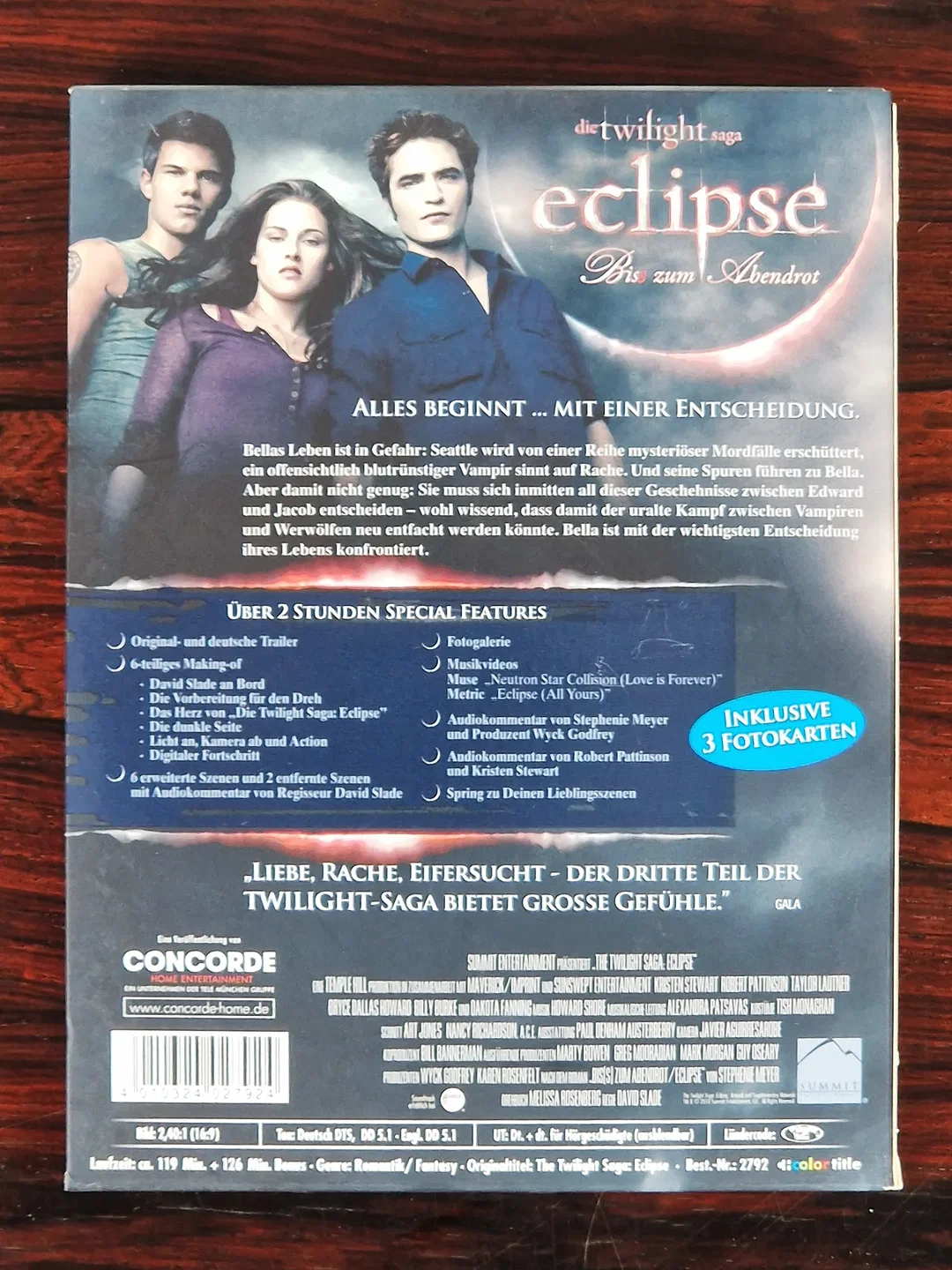 Eclipse - Biss zum Abendrot - Film - DVD - 2-Disc Fan Edition - Schuber – Bild 2