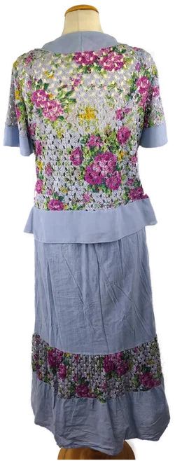 Maxikleid Sonstige Geblümt Baumwolle | Sommerabend-Traum - Bild 4