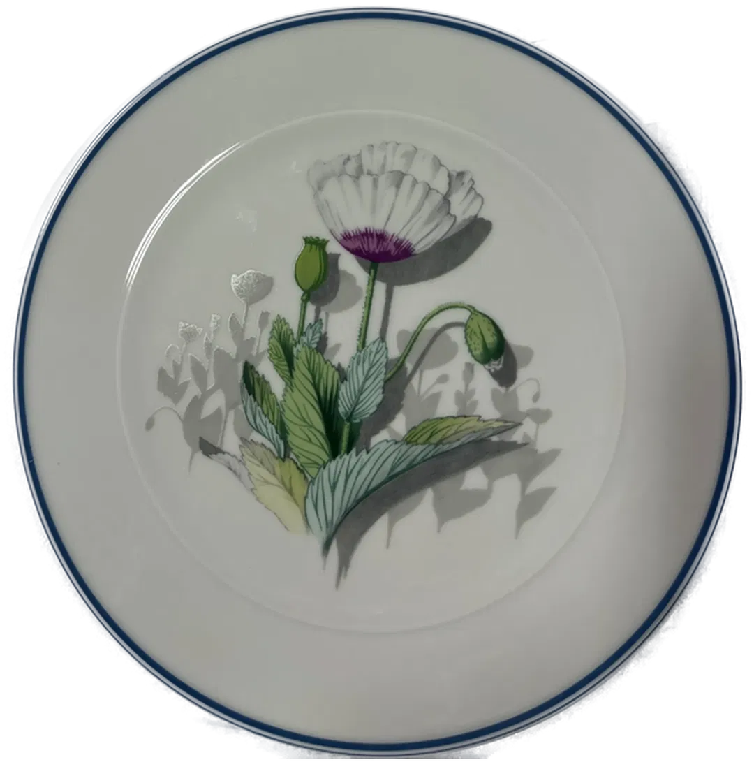 SUISSE LANGENTHAL Sammelteller Nr.2374 Weihnachtsteller 2000 Schlafmohn mit Zertifikat - Bild 1