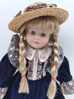 Porzellanpuppe, 42cm, Vintage 80er Jahre – Vorschau 4