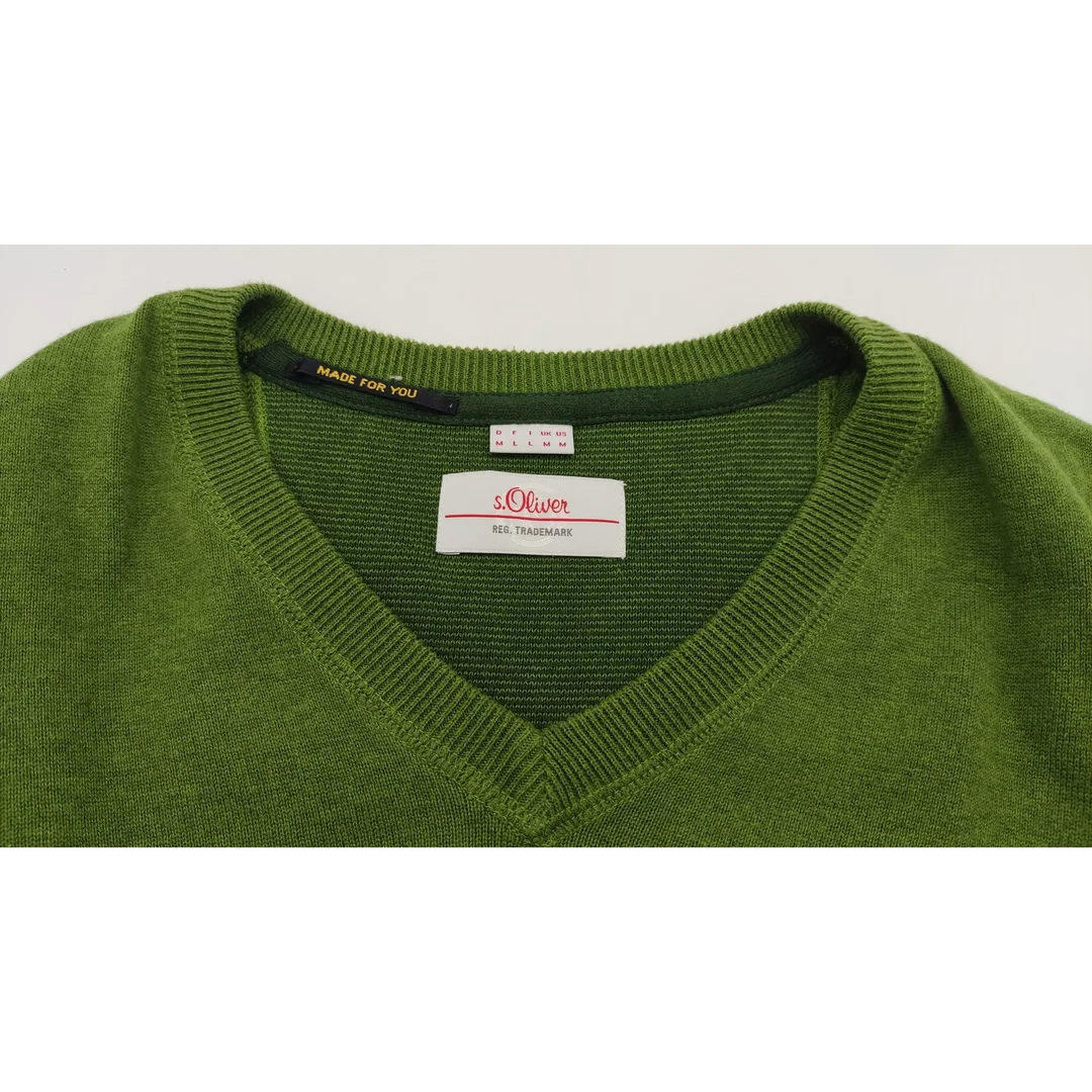 s.Oliver Herrenpullover, olivgrün - Gr. M – Bild 7