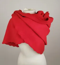 Geiger Schal mit welligem Rand - 100% Reine Schurwolle - Bild 2