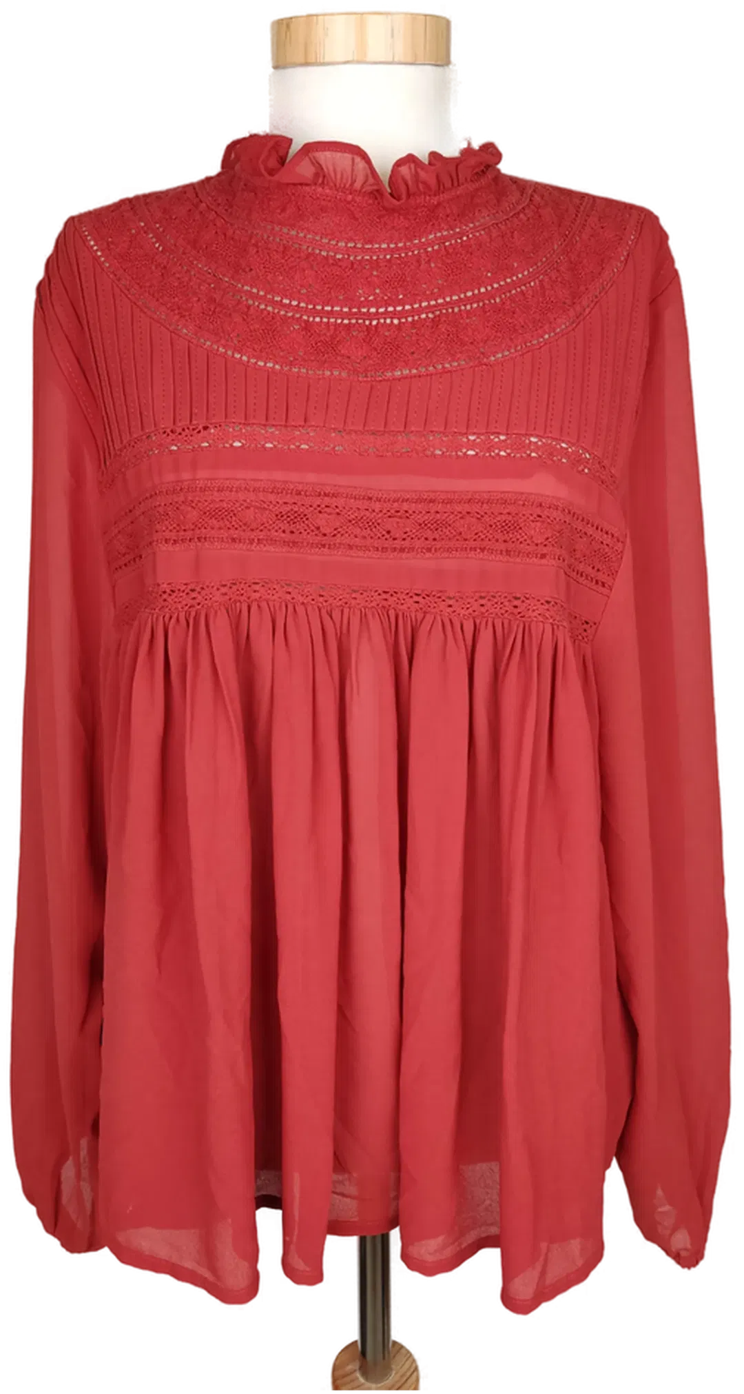 AMISU Damen Bluse rotbraun - S/36 - Bild 1