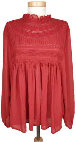 AMISU Damen Bluse rotbraun - S/36 - Bild 1