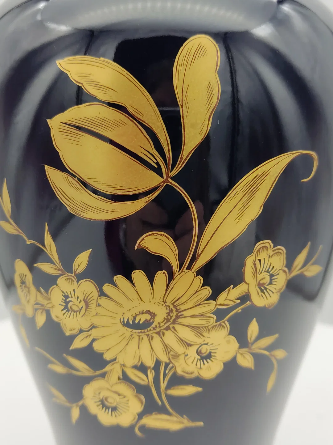Ilmenau Porzellan Vase Echt Kobalt Gold  | Graf von Henneberg Thüringen – Bild 6
