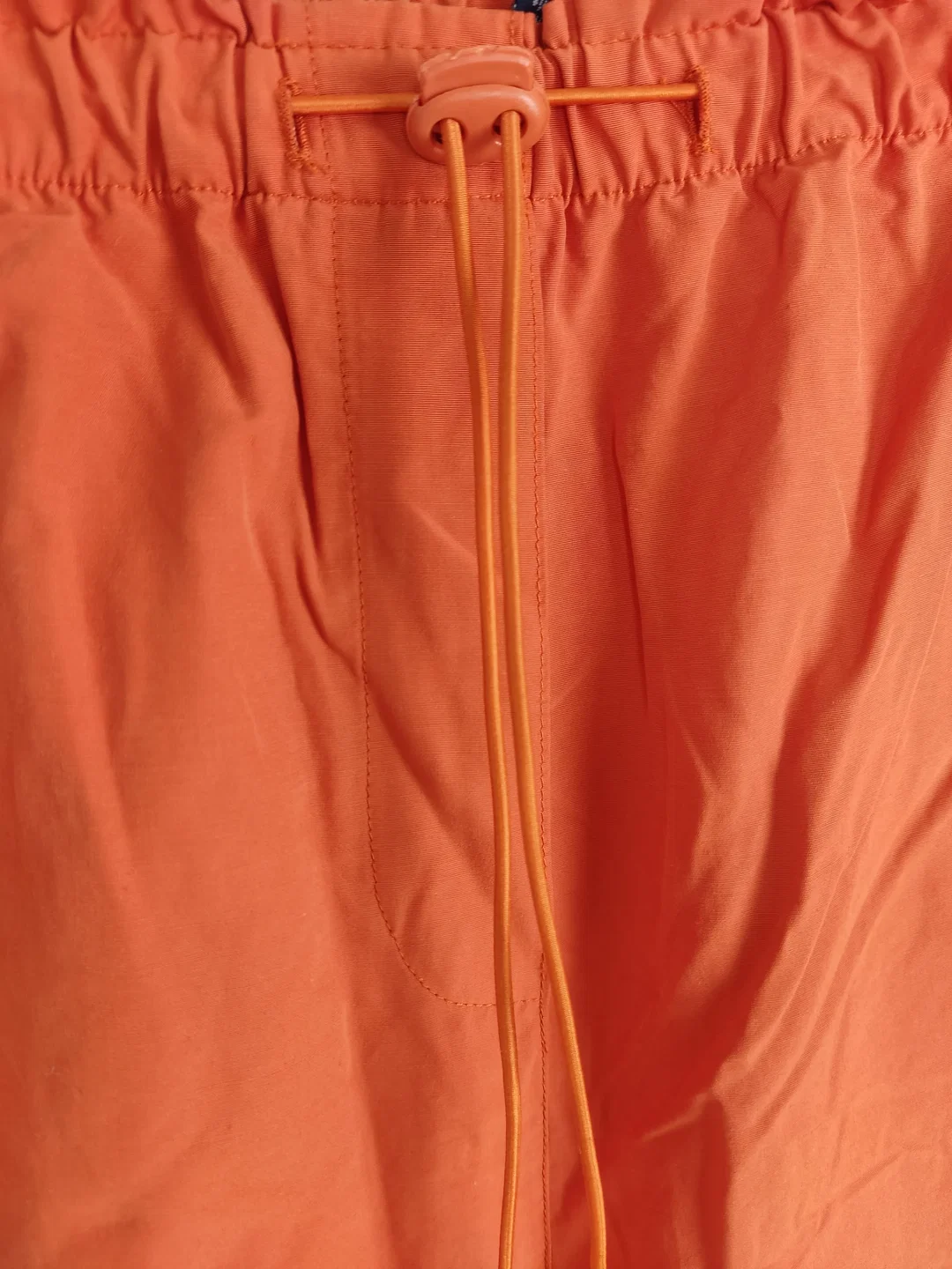 Hose "encadee", dreiviertellang mit Gummizugbund, orange mit Taschen, Größe 48 – Bild 2