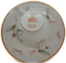 Handbemaltes Mokkatassenset aus Porzellan – A G Ilmenau mit Charakter - Bild 3