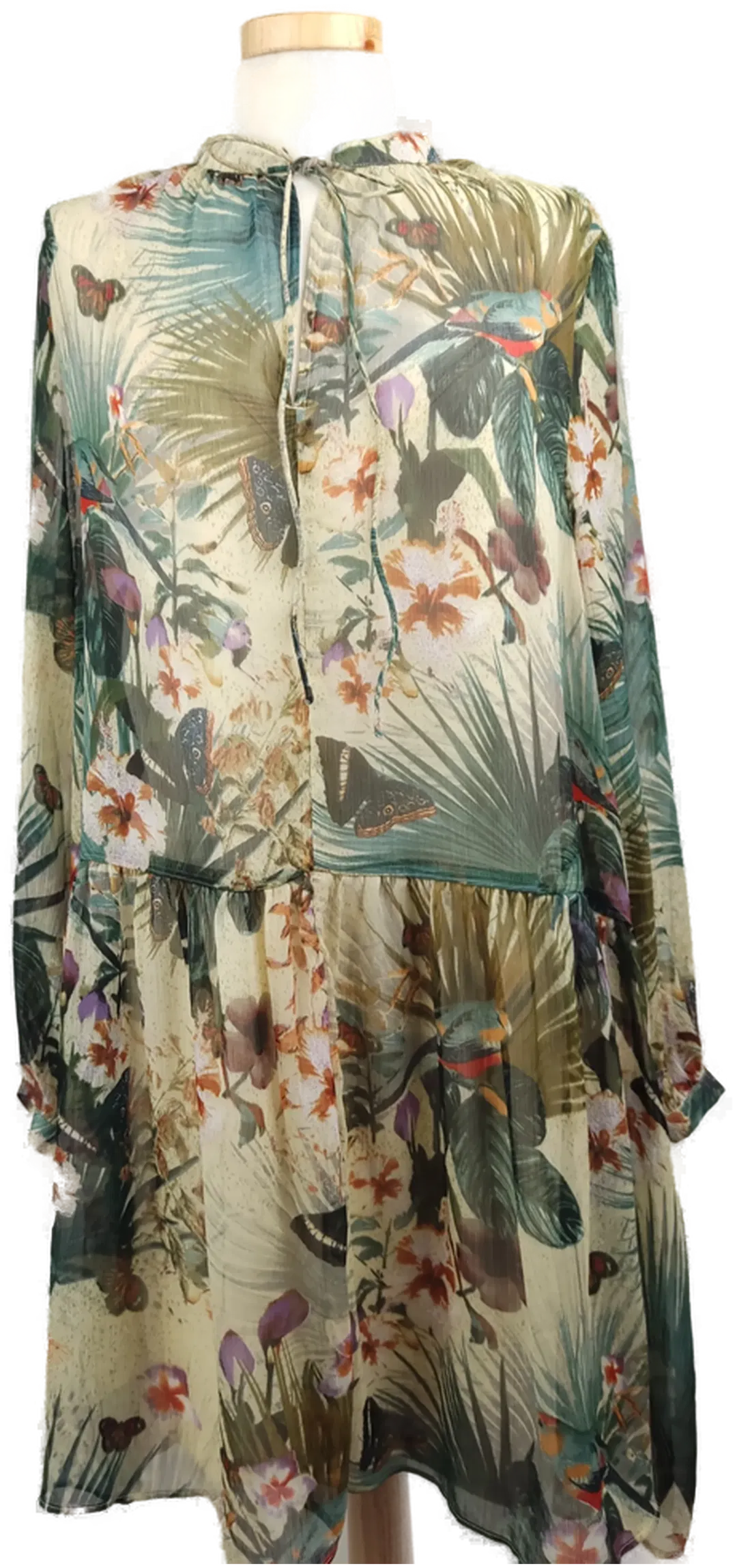 H&M Damen-Midikleid gemustert - S/36 - Bild 4
