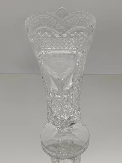Bleikristall Vase  mit Blumenmotiv | Von Anna Hütte  - Bild 2