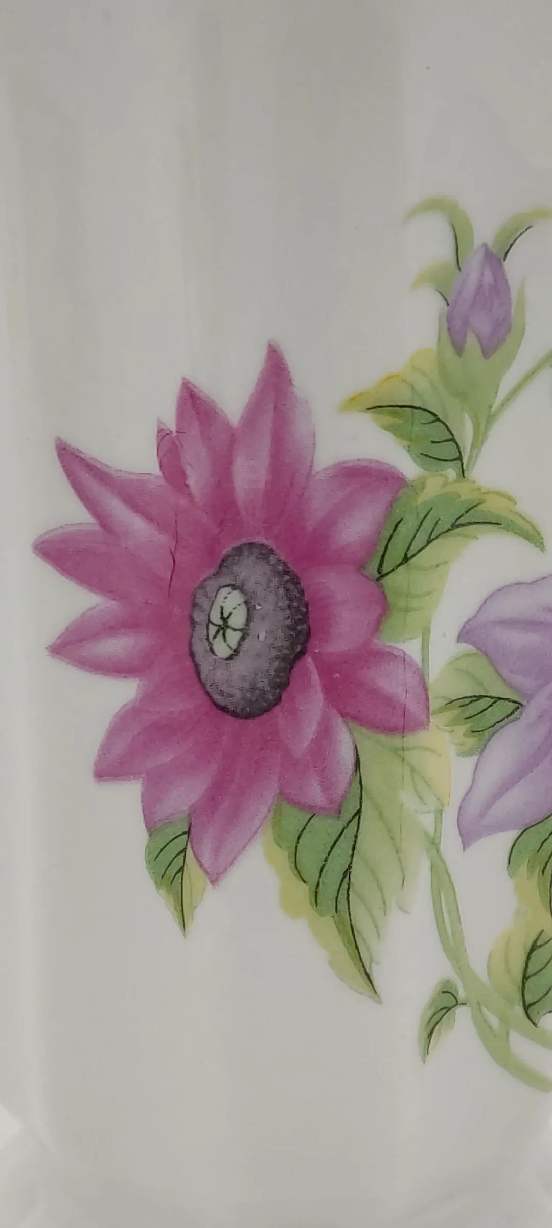 Porzellan - Vase mit Blumendekor – Bild 4