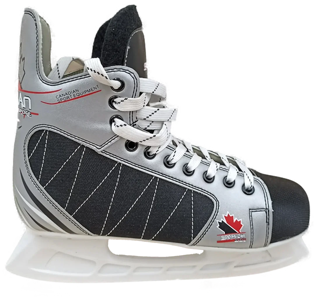 Spartan Herren-Eishockeyschuhe schwarz-weiß Gr. 44 – Bild 4