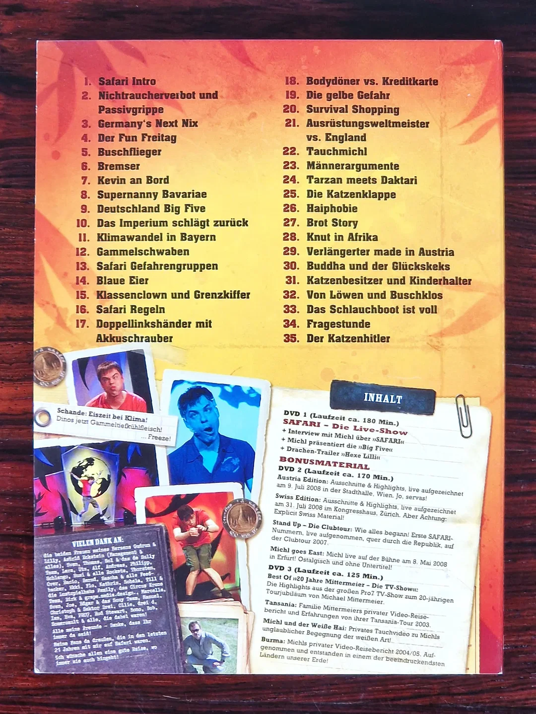 Michael Mittermeier - Safari - Show - DVD - Ultimate Survival Edition - Schuber - Digipak – Bild 5