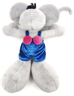 Diddl Maus mit blauer Latzhose Stofftier - Bild 2