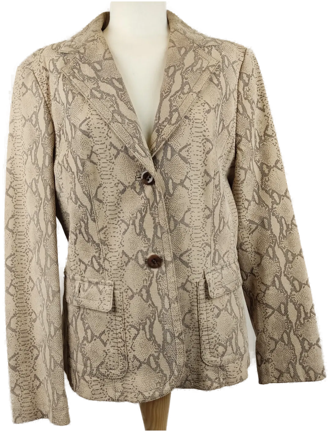 Taifun Damenblazer Animal-Print Leder - XL/42 - Bild 1
