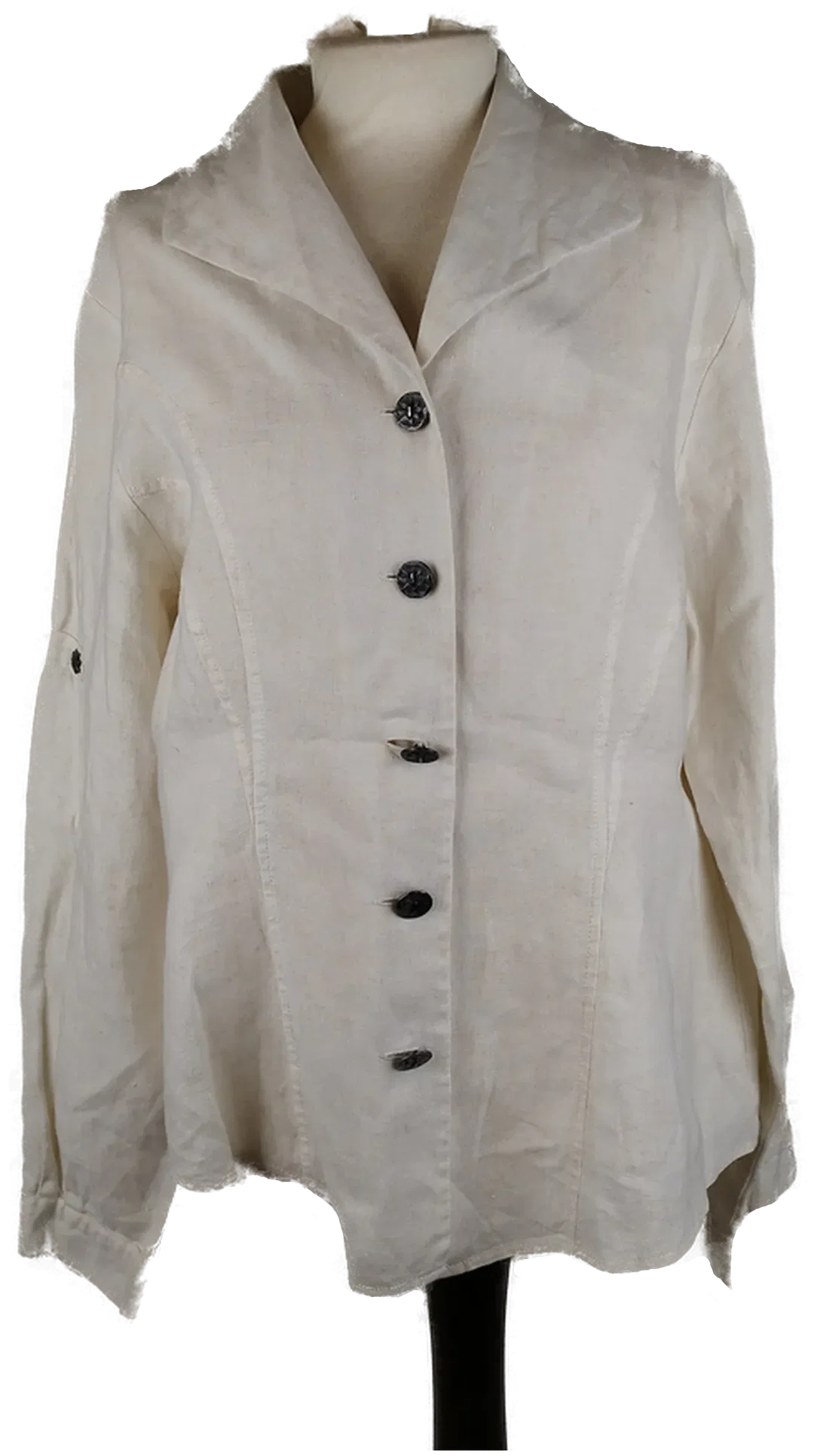 Giesswein Trachten-Bluse - Gr. 42 / 100% Leinen - Bild 4
