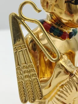 Goldener Hockender König Porzellan & Zertifikat von Franklin Mint | Limitierte Rarität - Bild 7