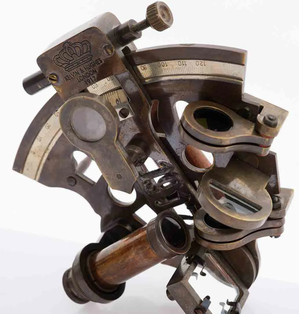 Vintage Wunder der Technik Sextant von Kelvin & Hughes v. 1917 – Bild 5