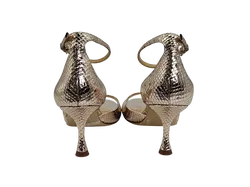 LOLACRUZ Damen Highheels, gold - Gr. 39 - Bild 5