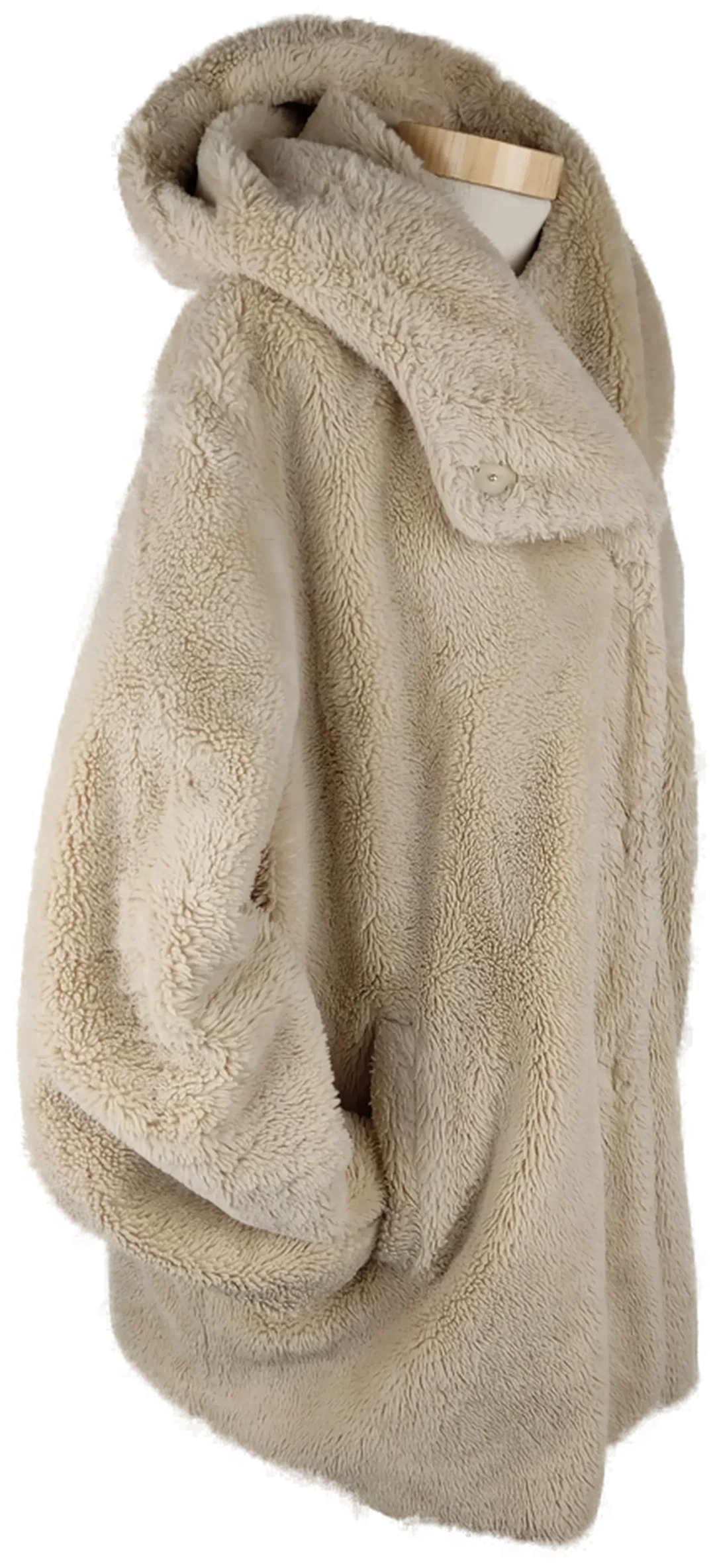 Jacke "The Outerwear" langarm mit Kaputze, beige mit Taschen, Größe 50 – Bild 4