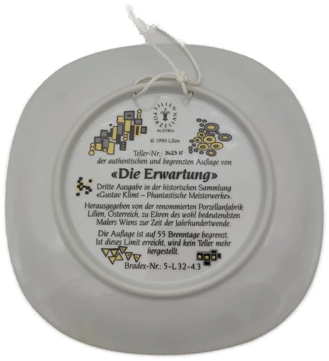 Lilien Porzellan Wandteller 5er-Set "Gustav Klimt" – Bild 12