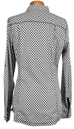 comma Damen Bluse, weiß/schwarz - Gr. M  - Bild 3