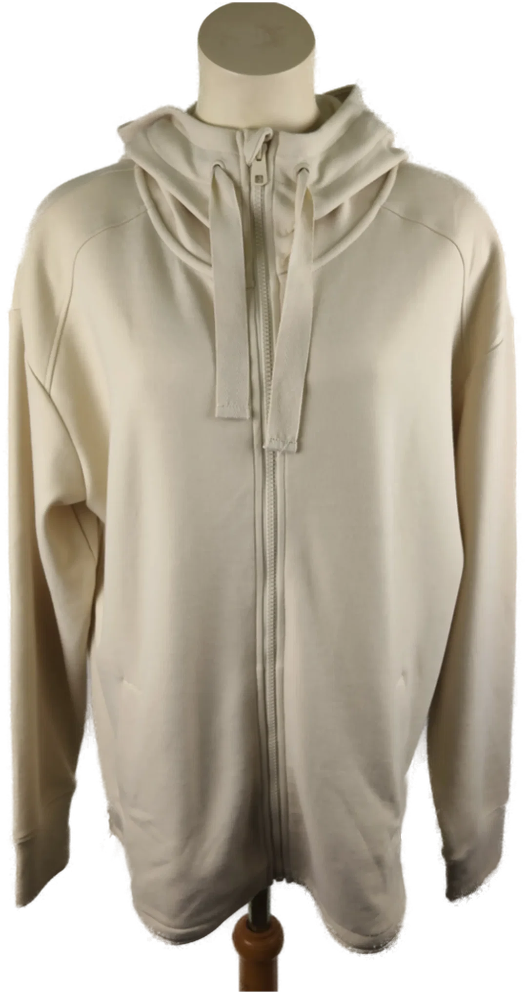 Damenweste Beige mit Kapuze, Gr. 44 | Sportlich – Bild 1