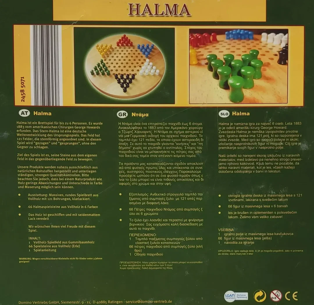 Halma Holz - Gesellschaftsspiel - Toy  – Bild 2