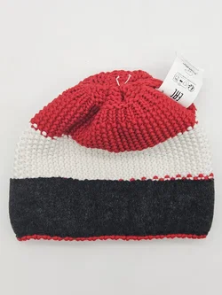 Eisbär Strickaube, rot/weiß – Vorschau 3