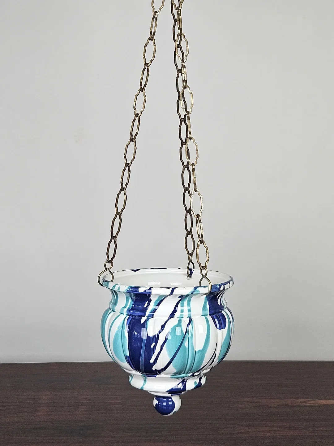 Gmundner Keramik Hängevase "Blumenampel" - Wasserfall - Höhe ca. 26 cm – Bild 1