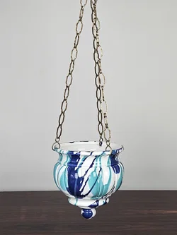 Gmundner Keramik Hängevase "Blumenampel" - Wasserfall - Höhe ca. 26 cm – Vorschau 1