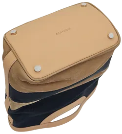 Max V. Koenig Damen Handtasche, marine/beige - mittel - Bild 4