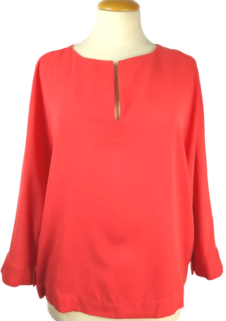 Damenbluse Comma Orange Gr. 38 | Leuchtender Alltagsliebling – Bild 1